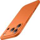 Case for iPhone 17 Pro Max 6.9-Inch, Camera Lens Full Protection, Soft TPU Protective Phone Cover with Matte Finish, Shockproof (Orange)