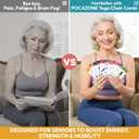 POCAZONE Chair Yoga for Seniors Over 60 Book and Chart, 30 Poses with Video Guide, Spiral Bound, Large Print, 30-Day Laminated Chart, Seated Exercises for Weight Loss, Flexibility
