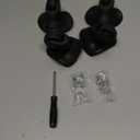 4 Pcs Luggage Wheels Replacement Kit for Suitcase, Suitcase Caster Repair Kits with Screw Replacement Left and Right 360 Silent Spinner Wheels for Travel Suitcases (Black, Large)