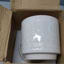 Pot for Plants 6 Inch - Ceramic Planter for Indoor Plants Decorative Plant Pot with Drainage Holes and Saucer Outdoor Flower Pot Modern Succulent Pots for Office Desk Decor White