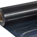 TUMIYA Black Heat Transfer Vinyl HTV Rolls, 12" x 8ft Black Iron on Vinyl for T-Shirt, Glossy HTV Vinyl