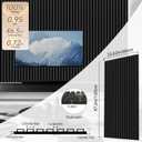 RITOLLO 6 Pack Bilayer Thickened-Sound Proof Wall Panels 47.2"x23.6"x0.72" High Density Acoustic Panels for Interior Wall Dcor, Home, Studio (Black)