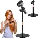 Hair Dryer Stand Holder, Hands Free Hair Dryer Stand with 360 Degree Rotating, Height Adjustable Countertop Blow Dryer Holder, Drubale Dryer Stand Works for 99% Blow Dryer
