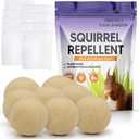 Squirrel Repellent Outdoor, Chipmunk Repellent, Repellent for Squirrels, Squirrel Deterrent for Gardens/Attics/Cars/Bird Feeders (1 Ounce (Pack of 8))