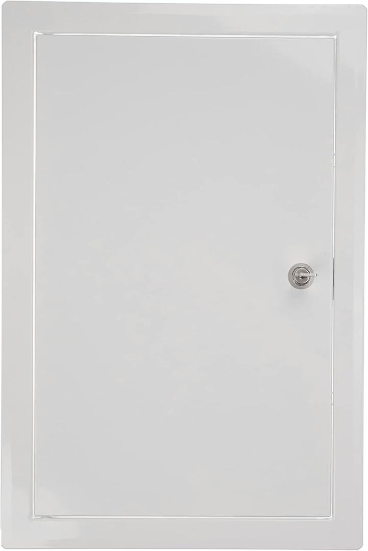 Vent Systems 10" x 16" Inch Lockable Metal Access Panel with Key - Access Door for Inspection Plumbing Electrical - Access Panel for Drywall Wall and Ceiling Mount Wall Plate - Crawl Space Door