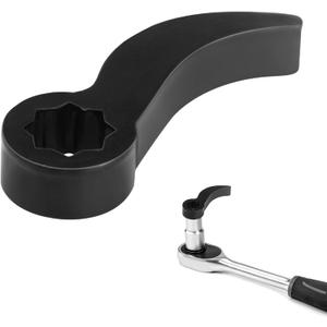 Pry Bar Wrench Adaptor Head, Crowbar Adapter Head, Adjustable Angle Head for Car Repairing Tools, Half Shaft Removal and Tight Spaces, Fits 1/2" Drive Ratchets Wrench