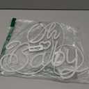 Oh Baby Neon Sign for Wall Decor, Baby Shower Neon Sign with Dimmer, Warm White Led Light for Bedroom Decor, Wall Decoration USB Powered with Switch, Gift for Mother(14.9inchs*13inchs)