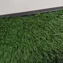 FURWAY Dog Grass Pad with Tray Artificial Grass Puppy Pee Pad for Dogs, Reusable 4-Layer Training Potty Pad with Tray, Quick Absorbent Indoor & Outdoor Portable Dog Patio Potty ( 35.4"x23.6")