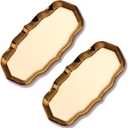2 Pack Oval Golden Tray, 9 Inch Long Decorative Metal Tray with Curved Lip and Irregular Lacy Edge, Gold Brass Serving Platter Vanity Jewelry Tray for Dessert Table, Desktop, Bathroom