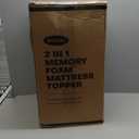 5 Inch Mega Support Memory Foam King Mattress Topper for Pressure Relief, Dual Layer 2.5" Pillow Top King Size Mattress Topper Plus 2.5" Cooling Gel Infused Memory Foam Mattress Pad