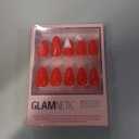 Glamnetic Press On Nails - Fiery Red | Opaque Bright Red Short Almond Fake Nails, Reusable | 15 Sizes - 30 Nail Kit