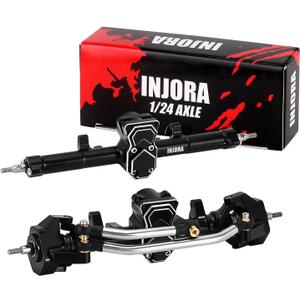 INJORA ProSteer Double Joint 40g Front and 22g Rear Axle for 1/24 Axial SCX24 Upgrade
