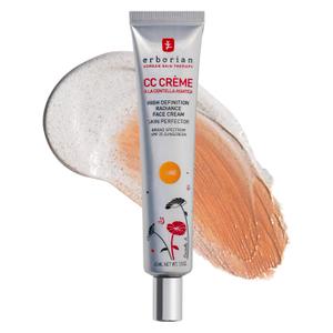 Erborian Color Correcting CC Cream with Centella Asiatica - Light Multi-Purpose Facial Concealer with Illuminating Finish Soothes & Hydrates Skin - SPF Korean Skincare Skin Perfector (1.5 Ounce (Pack of 1), Dor (Golden))