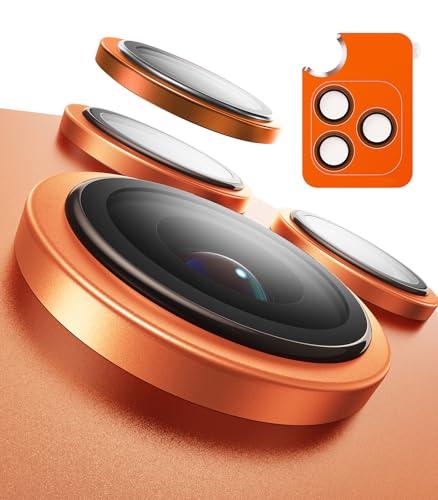 TORRAS 3-Year Ultimate Durability for iPhone 17 Pro Max/17 Pro Camera Lens Protector-1:1 Invisible Fit & Ultra Clarity, Military-Grade 9H+ Aerospace Glass Anti-Scratch Easy Installation, Cosmic Orange