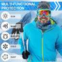 60 Pcs Neck Gaiter Bulk for Men Women Balaclava Face Mask Coverings Seamless Headwear Bandana UV Protection Neck Scarf