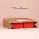 6 Pcs 21.7x6.1x15.7" (4) Extra Large Size, Natural Brown Paper Bags, Giant Jumbo Huge XL Thick Sturdy Durable Gift bags, 1 Count