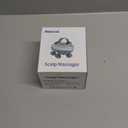 Portable Electric Scalp Massager - Rechargeable IPX7 Waterproof Heated Scalp Massager w/ 100 Kneading Nodes, 3 Speed Modes, 2 Massage Styles, 8 Claws for Scalp/Body Massage & Face Cleaning (Silver