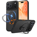 360° Spin Magnetic Stand for iPhone 17 Pro Case, Fit for MagSafe, All Around 4X Military-Grade Protection, Full Camera Protection,Anti-Slip Slim Phone Case for iPhone 17 Pro 6.3", Midnight Black