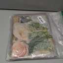 White Rose Floral Theme Photography Background 9x6ft Wedding Bridal Shower Wedding Flowers Photo Backdrops Baby Girl Birthday Party Portrait Dessert Cake Table Decor Photo Booth Studio Props Vinyl