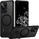 TIANNIUKE Magnetic Case for Samsung Galaxy S20 Ultra, Compatible with MagSafe,Adjustable Kickstand,Translucent Matte Anti-Fingerprint,Shockproof Protective Phone Case for Galaxy S20 Ultra Case