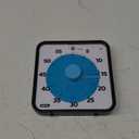 LIORQUE 60 Minute Visual Timer for Kids and Adults, Non-Ticking 7.5 Inch Large Visual Countdown Timers for Classroom Desk Countdown Clock with Magnetic Backing, Kids Pomodoro Timer Clock (Dark Blue)