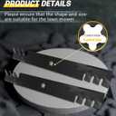 OCPTY 42'' Deck Mower Blades Replace for Ariens 21546095,for Craftsman 127843, 134149, 138498,LT2000 LT1000 for Husqvarna 532134149 42'' Deck Riding Mower Blades(5 Point Star), 2Pack Mulching Blades