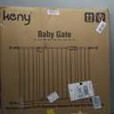 keny 29"-42.5" Baby Gate for Stairs, Auto Close Safety Dog Gate, Pressure Mounted Easy Walk Through Pet Gate for Doorways, Durable Stair Gate, 30" Tall, Brown