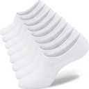 SIXDAYSOX Womens No Show Socks - 4-8 Pairs, Low Cut, Non-Slip, Invisible Cotton Liner
