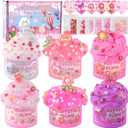 6 Pack Slimes, Pink Slime Kids, Cloud Slime kit for Girls Ages 8-12, Toys for Girls and Boys, for Kids Slime Set Party kit Goodie Bag Stuffers, 4 5 6 7 8 9 10 Year Old Girl Birthday Gift Cute Stuff