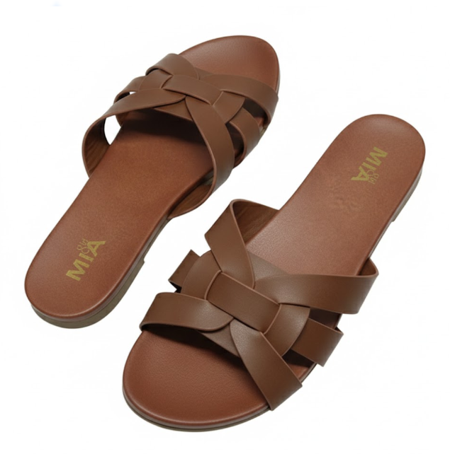 Mia Women's Brown Sandals, Size 8