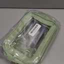 Abbylike 3 Pcs Clear Makeup Bags Car Cosmetic Bag with Zipper Nylon PVC Travel Toiletry Pouches Sets for Women New Years Gifts, Valentine's Day Wedding Gift for Her(Green)