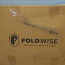 FoldWise Foldable Standing & Rolling Desk, Upgraded Portable Desk on Wheels, X-Large