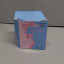 Cute Mini Glass Soap Dispenser with Pump, 6oz Vintage Gothic Style, Colored Thick Glass, for Bathroom or Vanity Decor (Grey) (Gray)