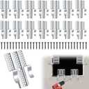 15 Pack Drywall Repair Clips 1/2 inch Drywall Fastner Clips with 30 Screws Stainless Steel Wall Patch Clips for Wall Hole Repairing