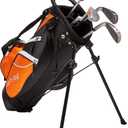 Aspire Junior Plus Kids Golf Clubs for Ages 3-12 (5 Groups) - Boys & Girls Right-Handed Kids Golf Set with Lightweight Stand Bag, Graphite Shafts & Aircraft-Grade Aluminum