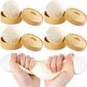 4Pack Dumpling Fidget Toy, Dumpling Stress Ball, Steamed Stuffed Bun, Squishies Stress Relief Decompression Toy for Halloween Project, Tricking People, Kid Playing
