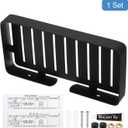 uxcell Soap Dish Holder, 304 Stainless Steel Soap Bar, Wall Mounted Soap Tray with Installation Kits, Soap Saver for Shower Wall Kitchen Counter (Black)