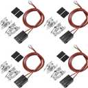 WB17T10006 Terminal Block Kit/Range Surface Burner Plug Connector Element Kit Compatible for G-E Hot-Point Ken-More by MIFLUS,Pack of 4