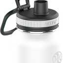 Takeya White Originals Vacuum-Insulated Stainless-Steel Water Bottle, 32oz (50012)