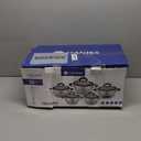 Daniks Orlando 6-Piece Stainless Steel Induction Cookware Set  Dishwasher Safe Pots with Heatproof Handles, Glass Lids, Measuring Scale, Silver