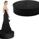 23.6x6in Round Bridal Risers, Mannequin Display Pedestal Stands, Platform for Bridal Shop, Plinth Risers for Sculptures, Display Base for Jewelry & Retail Shop Decor - Black