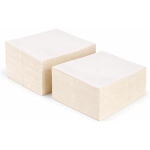 Perfect Stix Cocktail Beverage Napkins, 1-Ply White Paper, Disposable, 5.3 x 5.3 Inch, 2000 Count