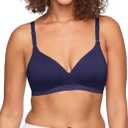 Warner's Women's Cloud 9 Super Soft Wireless Lightly Lined Comfort Bra 1269 (36B, Evening Blue)