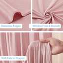 2 Panles Dusty Rose Backdrop Curtains - Wrinkle Free Fabric Backdrop Curtain for Photoshoot,10ft Wedding Party Photo Backdrop Drapes for Birthday Baby Shower Photography Stage Background Decorations