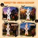 3 Pack 7FT Giant Halloween Decorations Outdoor Light Up Ghost Decor