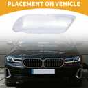 Headlight Lens Cover No.63117166817 Car Front Left Headlight Headlamp Lense Clear Lens Cover for BMW X5 2004-2006 PC Clear