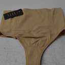 Werena Tummy Control Thong Shapewear for Women Seamless Shaping Thong Panties Body Shaper Underwear (Medium, 01# Beige-mid Waisted(has Boning))