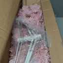 6 ft. Artificial Unlit Christmas Tree Hinged Full Fir Tree with Metal Stand Holiday Season