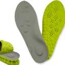 4D Cloud Massage Shoe Insoles for Women Men, Memory Foam Insoles with Arch Support for All-Day Comfort(Green, Men 10)