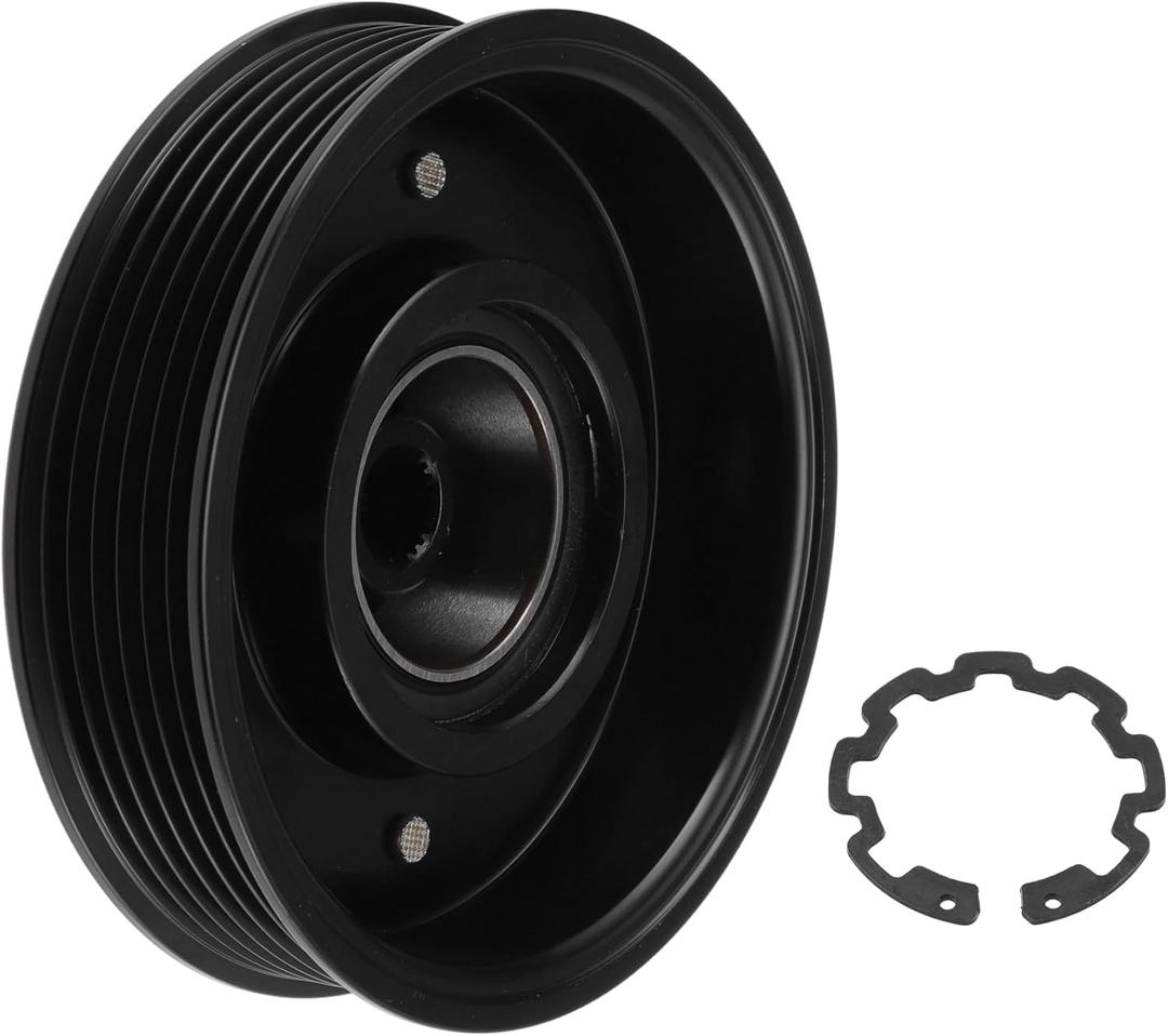 Air Conditioner AC Compressor Clutch Kit for Mercedes-Benz C230 2002-2007 for Mercedes-Benz C240 2001-2003 7SEU16C/7SEU17C Compressor 6 Groove 1 Set